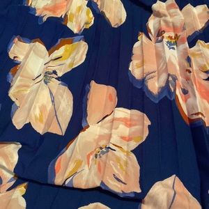 A New Day Pleated Floral Skirt